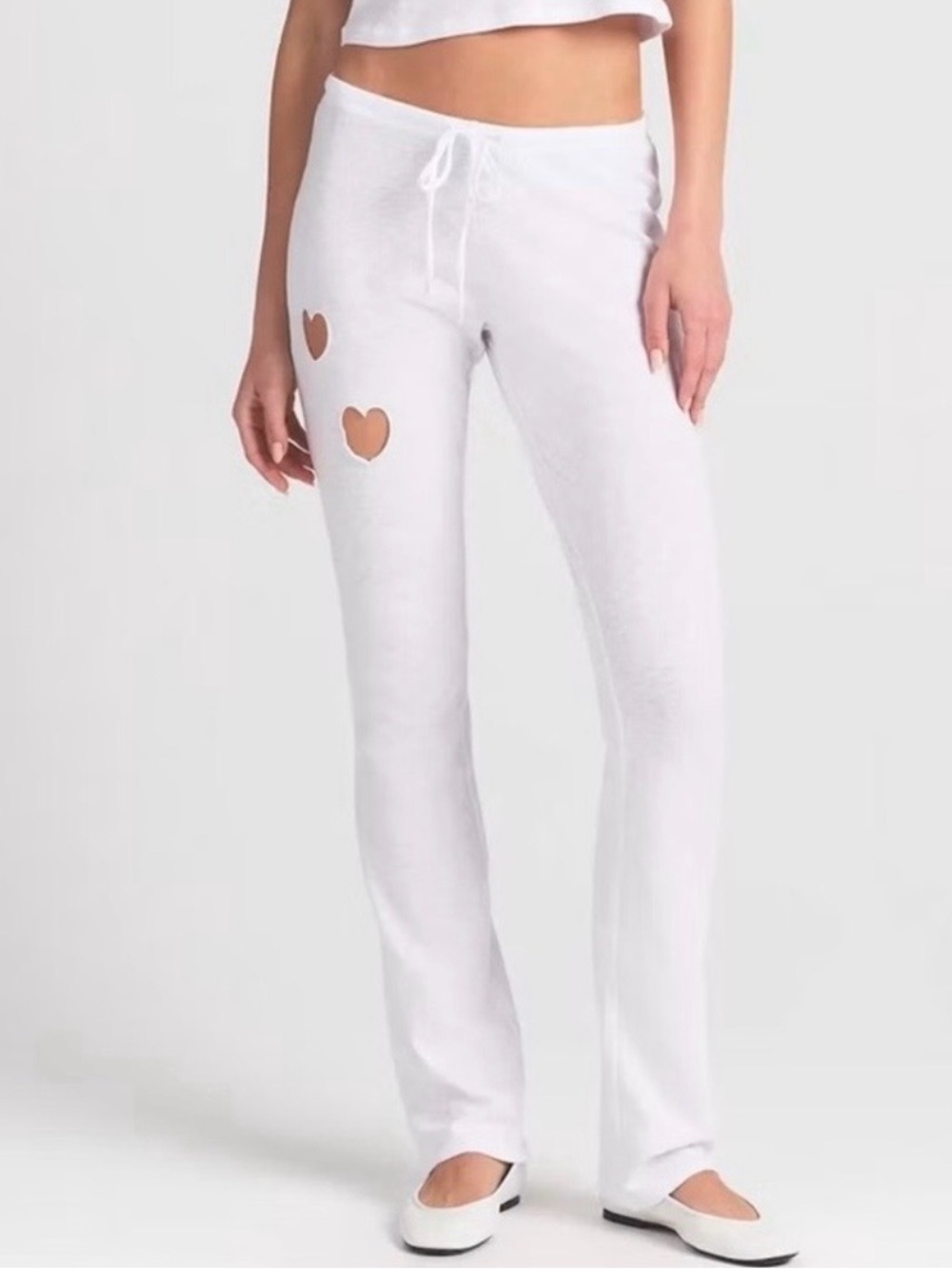 SKIMS White Heart Cutout Lounge Pants